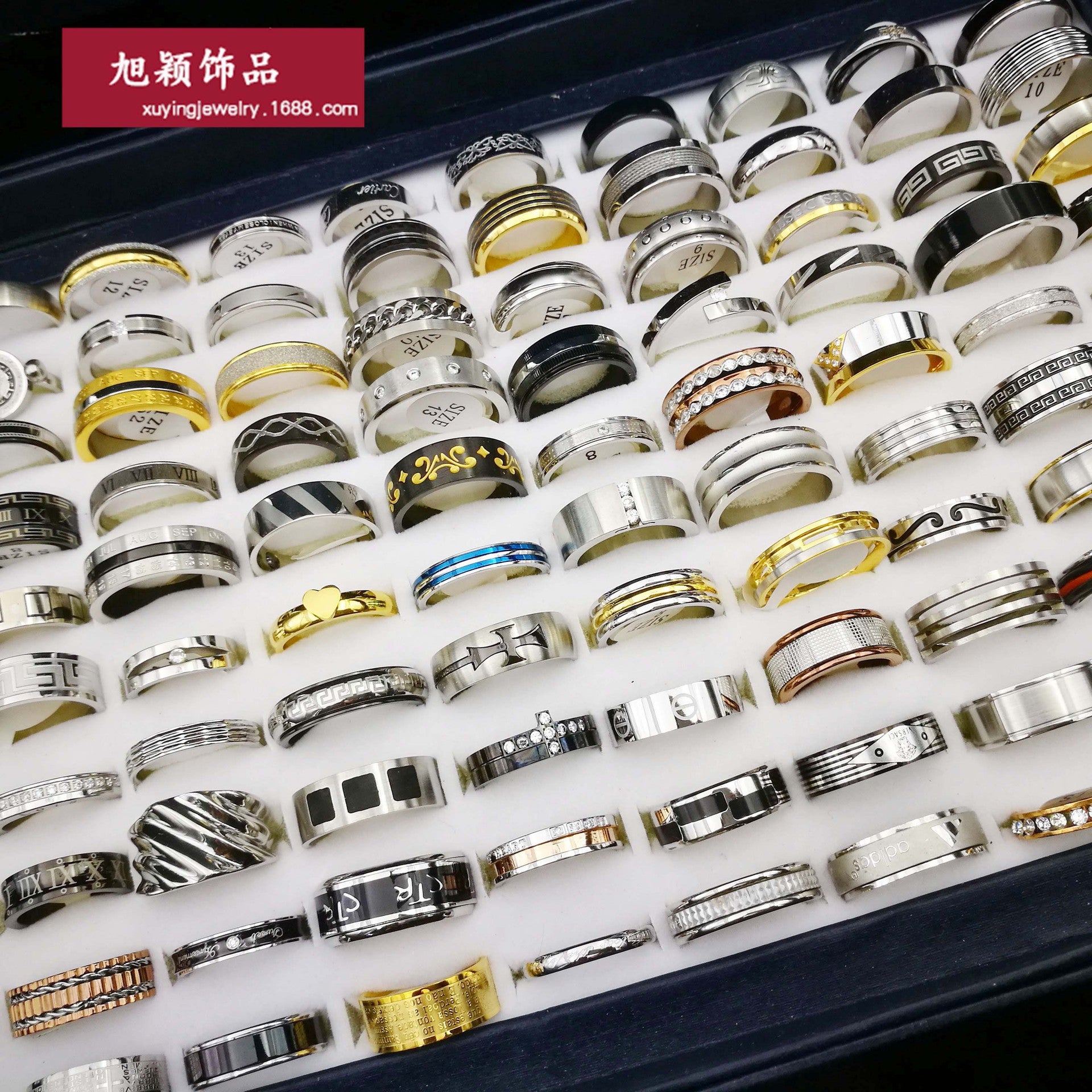 Wholesale 20PCS Stainless Steel Random Men and Women Style Rings